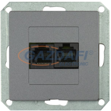 Greenlux GXKP450 PREMIUM 2 PC M-G Dupla kommunikációs csatlakozóaljzat 2x8pin (2xRJ45) grafit villanyszerelés
