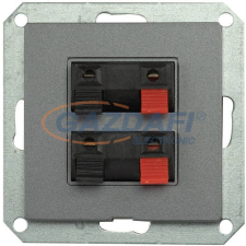 Greenlux GXKP453 PREMIUM 2 AU M-G Dupla audio csatlakozóaljzat grafit villanyszerelés