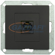 Greenlux GXKP548 PREMIUM 1 PC M-N Kommunikációs csatlakozóaljzat 8pin (RJ45) matt fekete villanyszerelés