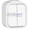 Greenlux GXNP028 URAN VP-2/2/S Kétpólusú kettős kapcsoló IP44