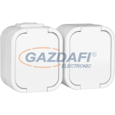 Greenlux GXNP037 URAN ZA-27 Kettes SCHUKO csatlakozóaljzat IP44 villanyszerelés