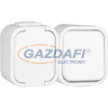 Greenlux GXNP039 URAN VP-1/S+ZA-16 Egypólusú kapcsoló csapfedeles egyes csatlakozóaljzattal, falra szerelhető, háttérvilágítással IP44