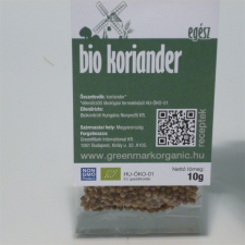 Greenmark bio koriander egész 10 g alapvető élelmiszer