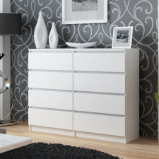 Greensite Drohmo M8 120 komód, 120x97x40 cm, fehér bútor