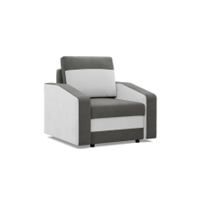 Greensite Hewlet fotel, szövet anyag, hab töltet, szürke - fehér bútor