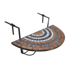 Greensite Lehajtható balkon asztal - barna kerti bútor
