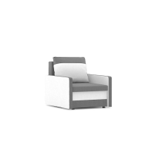 Greensite MILTON fotel, normál szövet, hab töltőanyag, szín - szürke / fehér (GSAG5999114122027) bútor