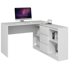 Greensite Plus 2D3S íróasztal szekrénnyel, fehér íróasztal