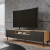 Greensite Shannan MIX RTV KAMA160 TV állvány (egyenes mintázat), 160x43x40 cm, tölgy-fekete
