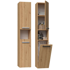 Greensite Shannan Nel III fürdőszoba szekrény, 31x174x30 cm, tölgy fürdőszoba bútor