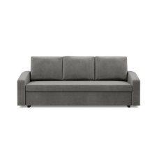 Greensite Zeus kanapéágy, bársony, bonell töltet, döntött kartámasz, világosszürke bútor