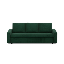 Greensite Zeus kanapéágy, kordbársony, hab töltet, döntött kartámasz, zöld bútor