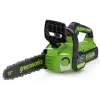 Greenworks (2007007-GW) GD24CS30 Akkumulátoros Láncfűrész, Zöld-Fekete