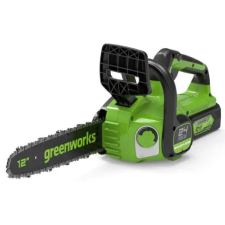 Greenworks (2007007-GW) GD24CS30 Akkumulátoros Láncfűrész, Zöld-Fekete láncfűrész