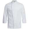 GREIFF főzőkabát selyemcsíkkal, fehér