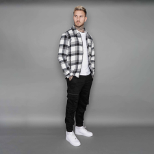 Gridlock Kockás Overshirt - Méret: M férfi kabát, dzseki