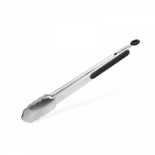 Grill csipesz - 34 cm - rozsdamentes acél - fekete (56302) kerti sütés és főzés