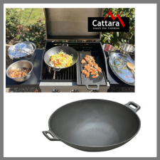 Grill serpenyő, wok öntöttvas 31cm 13069 edény