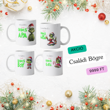  Grincs Családi Bögre Szett – A Tél Rendetlen Kedvencei! bögrék, csészék