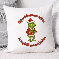  Grincses párna - Egész évben rossz voltam, nem unatkoztam lakástextília