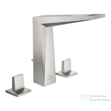 Grohe ALLURE BRILLIANT 3 üléses mosdó csaptelep automata leeresztővel,Supersteel 20627DC0 csaptelep