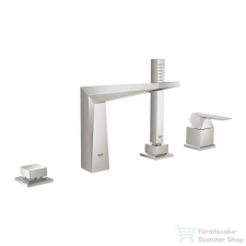 Grohe Allure Brilliant egykaros, 4 lyukas kádperembe építhető csaptelep, supersteel 19787DC1 (19787DC1) csaptelep