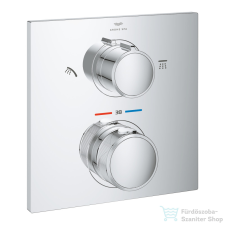 Grohe ALLURE falsík alatti termosztátos csaptelep 2 fogyasztóhoz,Króm 29181002 csaptelep