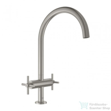 Grohe ATRIO KÉTKAROS MOSOGATÓCSAP 1/2? matt szuperacél 30362DC0 (30362DC0) csaptelep