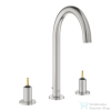 Grohe ATRIO PRIVATE L 3 üléses mosdó csaptelep fogantyú nélkül,automata leeresztővel,Supersteel 20593DC0 (20593DC0)