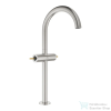 Grohe ATRIO PRIVATE XL magasított mosdó csaptelep fogantyú nélkül,click-clack leeresztővel,Supersteel 21140DC0 (21140DC0)