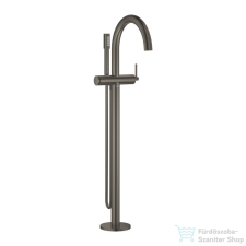 Grohe ATRIO szabadon álló kádtöltő csaptelep zuhanyszettel,alaptest nélkül,Brushed Hard Graphite 24368AL0 csaptelep