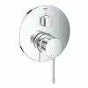 Grohe Beépített fürdőkádas zuhany csaptelep Grohe Essence, 3 kimenet, króm fényes, beépített test nélkül