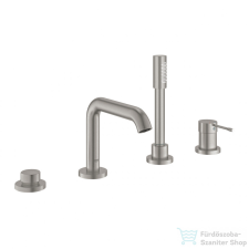 Grohe ESSENCE 4-lyukas, egykaros kádkombináció, matt acél 19578DC1 csaptelep