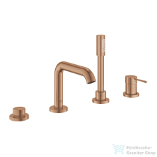 Grohe ESSENCE 4 üléses kádtöltő csaptelep zuhanyszettel,alaptest nélkül,Brushed Warm Sunset 25251DL1 csaptelep