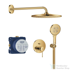 Grohe ESSENCE komplett falsík alatti zuhanyrendszer,Rainshower Mono 310 fejzuhannyal,Cool Sunrise 25287GL0 csaptelep