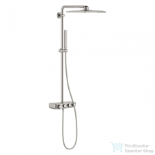 Grohe Euphoria SmartControl 310 Cube Duo termosztátos zuhanyrendszer, matt szuperacél 26508DC0 csaptelep