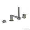 Grohe Eurocube 4-lyukas, egykaros kádtöltő csaptelep, matt hard grafit 19897AL1