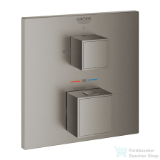 Grohe Grohtherm Cube termosztátos keverő 1 kimenethez,Brushed Hard Graphite 24153AL0 csaptelep