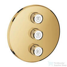 Grohe GROHTHERM Smartcontrol falsík alatti 3 funkciós vízmennyiség szabályzó,Cool Sunrise 29122GL0 (29122GL0) csaptelep