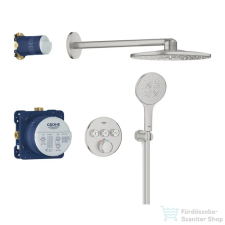 Grohe GROHTHERM SMARTCONTROL falsík alatti termosztátos zuhanyrendszer,Smartactive 310 fejzuhannyal,Supersteel 34863DC0 (34863DC0) csaptelep