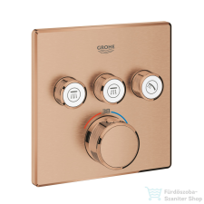 Grohe Grohtherm SmartControl termosztátos falsík alatti színkészlet 3 fogysztóhoz,Brushed Warm Sunset 29126DL0 csaptelep