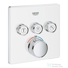 Grohe Grohtherm SmartControl termosztátos színkészlet, fehér üveg 29157LS0 csaptelep