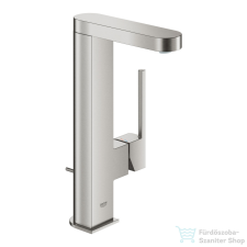 Grohe PLUS L magasított,kihúzható fejes mosdó csaptelep automata leeresztővel,Supersteel 23843DC3 csaptelep