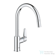 Grohe Quickfix START CURVE kihúzható fejes,1 funkciós mosogató csaptelep,króm 30562000 csaptelep