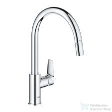 Grohe Quickfix START EDGE kihúzható fejes,1 funkciós mosogató csaptelep,króm 30550000 csaptelep