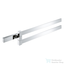 Grohe SELECTION CUBE 40 cm-es dupla törölközőtartó,króm 40768000 fürdőszoba kiegészítő