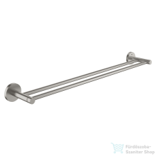 Grohe START 65,4 cm-es dupla törölközőtartó,Supersteel 41203DC0 fürdőszoba kiegészítő