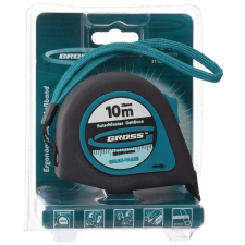 GROSS 10mx25mm professional mágneses mérőszalag gumis akasztóvég barkácsolás, csiszolás, rögzítés