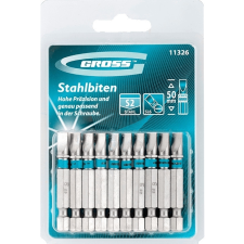 GROSS SL6x50mm 10db professional bitkészlet bitfej készlet