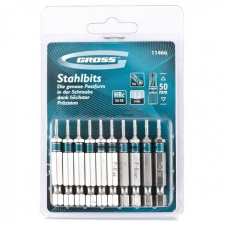 GROSS TORX6x50mm 10db professional bit S2 acél bitfej készlet
